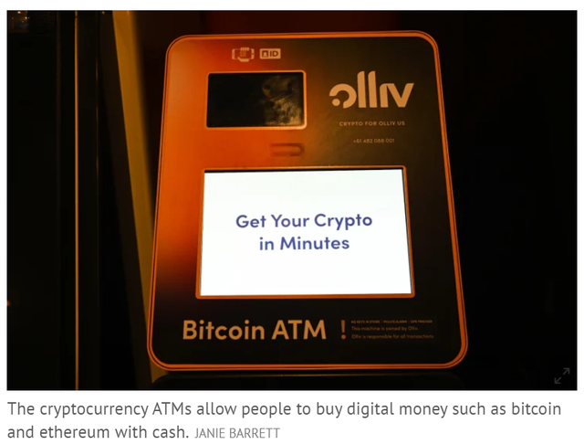 可直接用現金購買 澳洲各地商場出現比特幣ATM