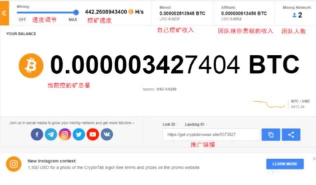 CryptoTab,一款神奇的可以挖到比特幣的瀏覽器