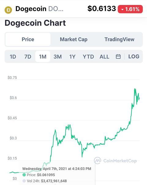 一個月價格暴漲10倍：買狗狗幣是投資還是投機