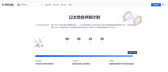 如何把握以太坊合并“准确时间”？TTD，了解一下